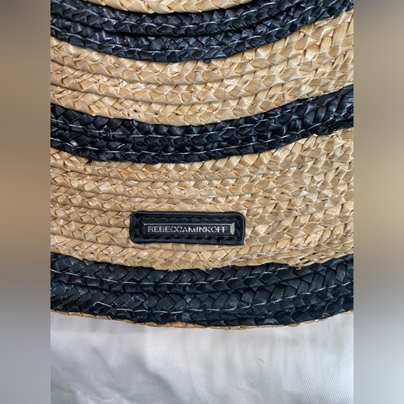 Rebecca Minkoff Woven Straw Circle Tote - Picture 11 of 11